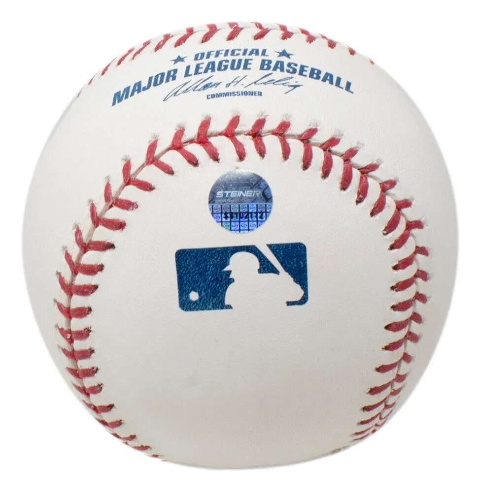 Rickey Henderson Signed Oakland A's MLB Baseball Man Of Steal Inscribed Steiner