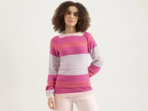 Round Neck Striped Sweater