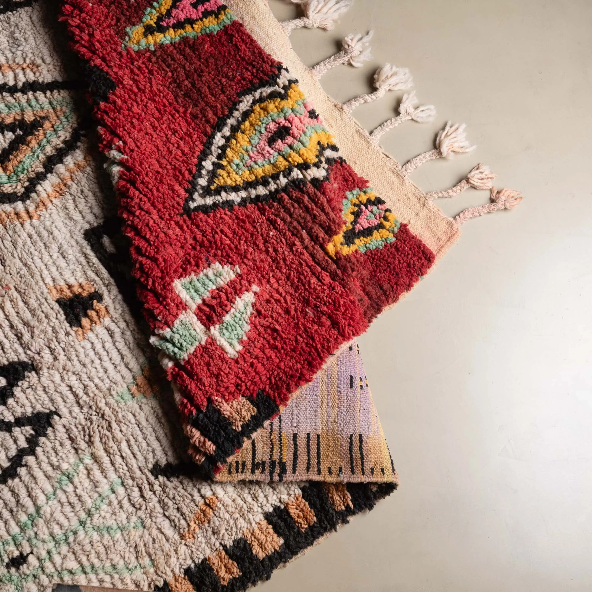 Ruby - vintage boujad rug