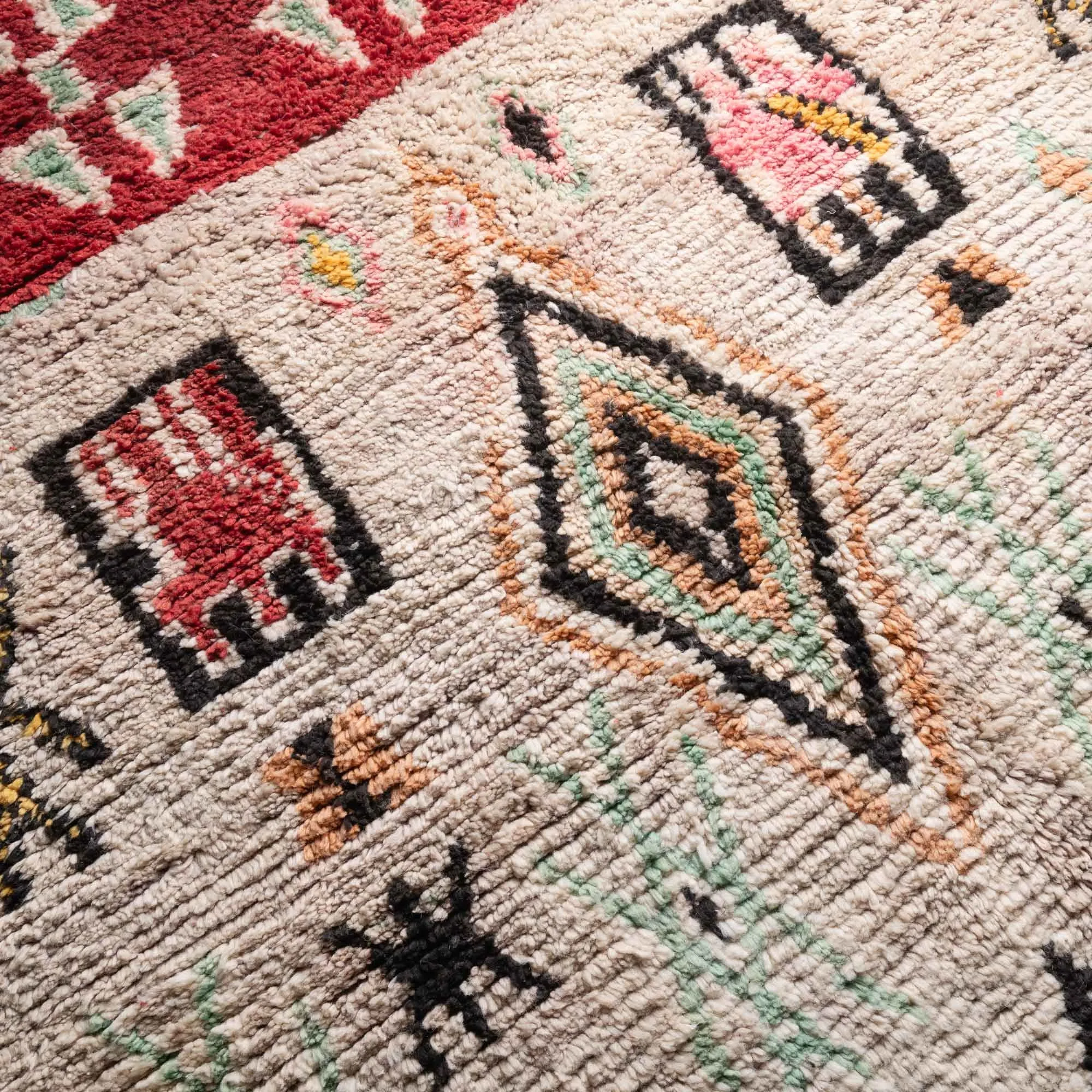 Ruby - vintage boujad rug