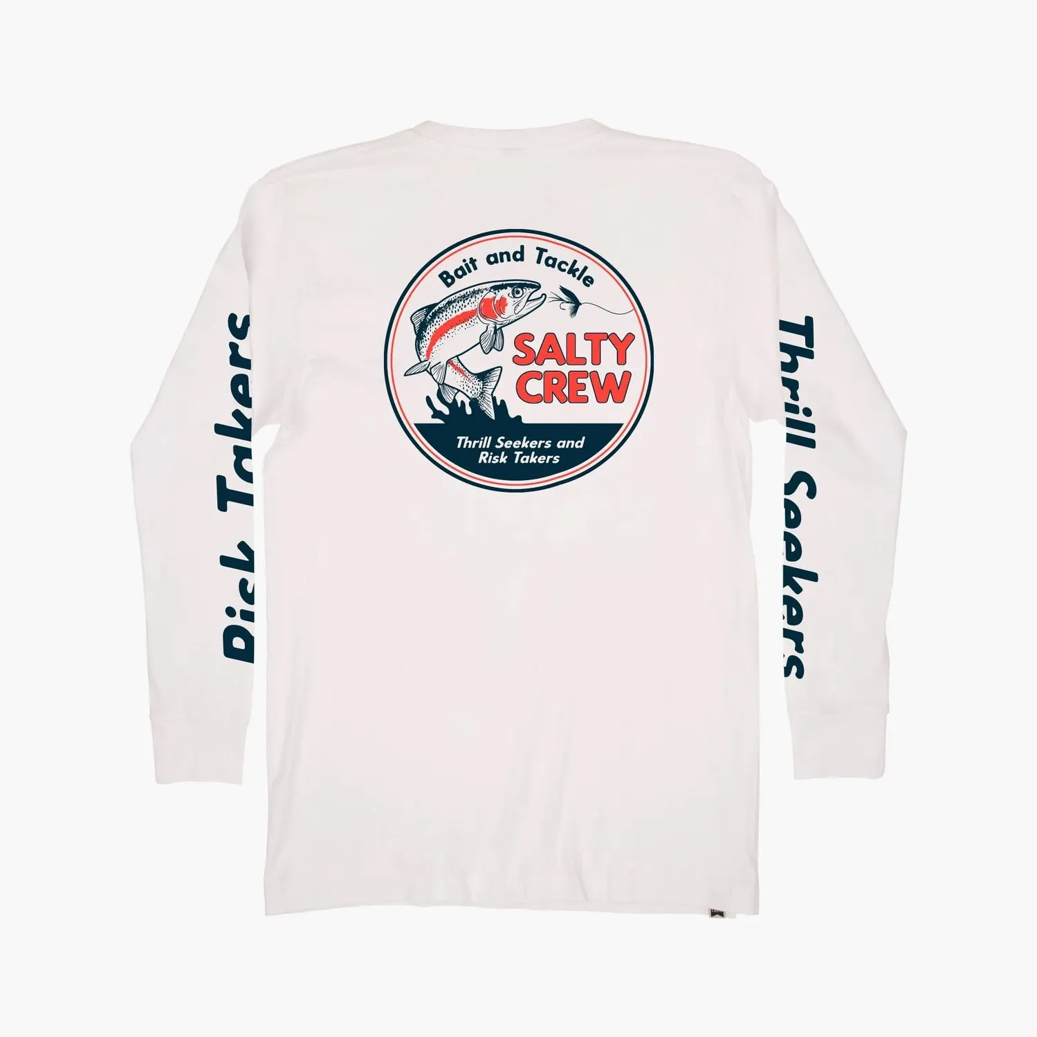 Salty Crew Fly Guy Premium L/S Tee - White
