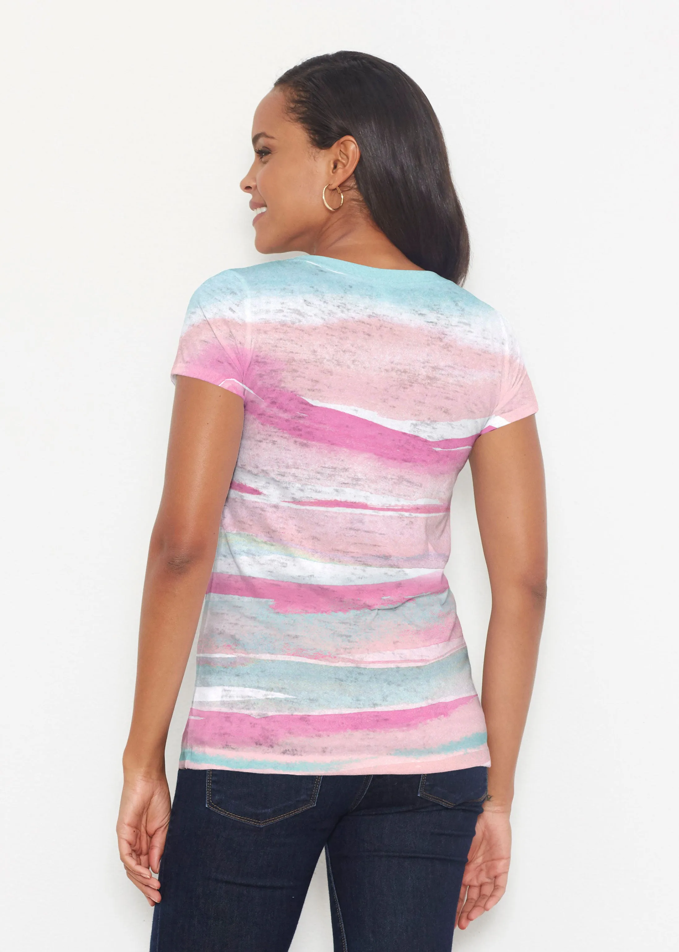 Sand Dunes Pink (16250) ~ Short Sleeve Scoop Shirt