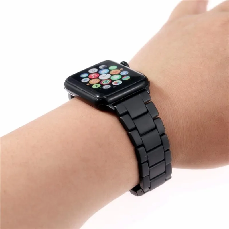 Sandblasting Matte Ceramic Band Compatible With Apple Watch - All Series