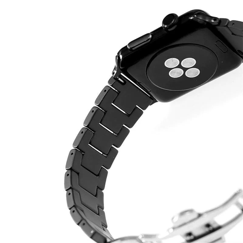 Sandblasting Matte Ceramic Band Compatible With Apple Watch - All Series