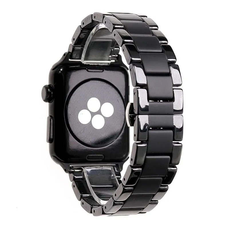 Sandblasting Matte Ceramic Band Compatible With Apple Watch - All Series