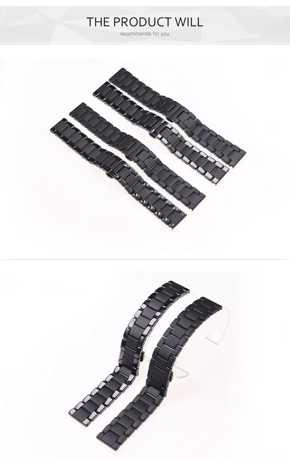 Sandblasting Matte Ceramic Band Compatible With Apple Watch - All Series
