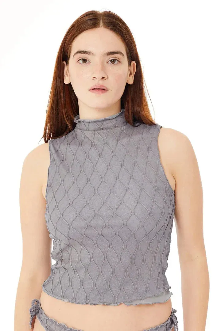 Second Skin by Find Me Now - Wanda Mesh Tank (Smoke)
