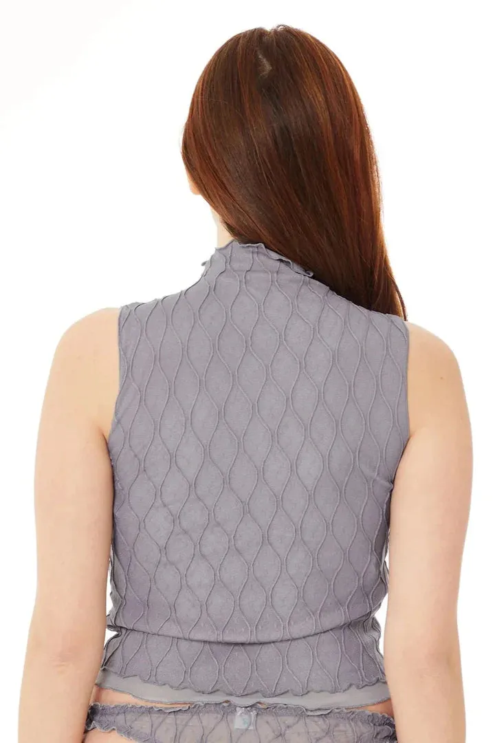 Second Skin by Find Me Now - Wanda Mesh Tank (Smoke)