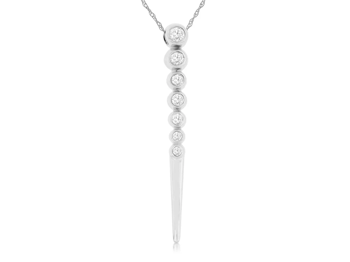 Seven Diamond Drop Pendant