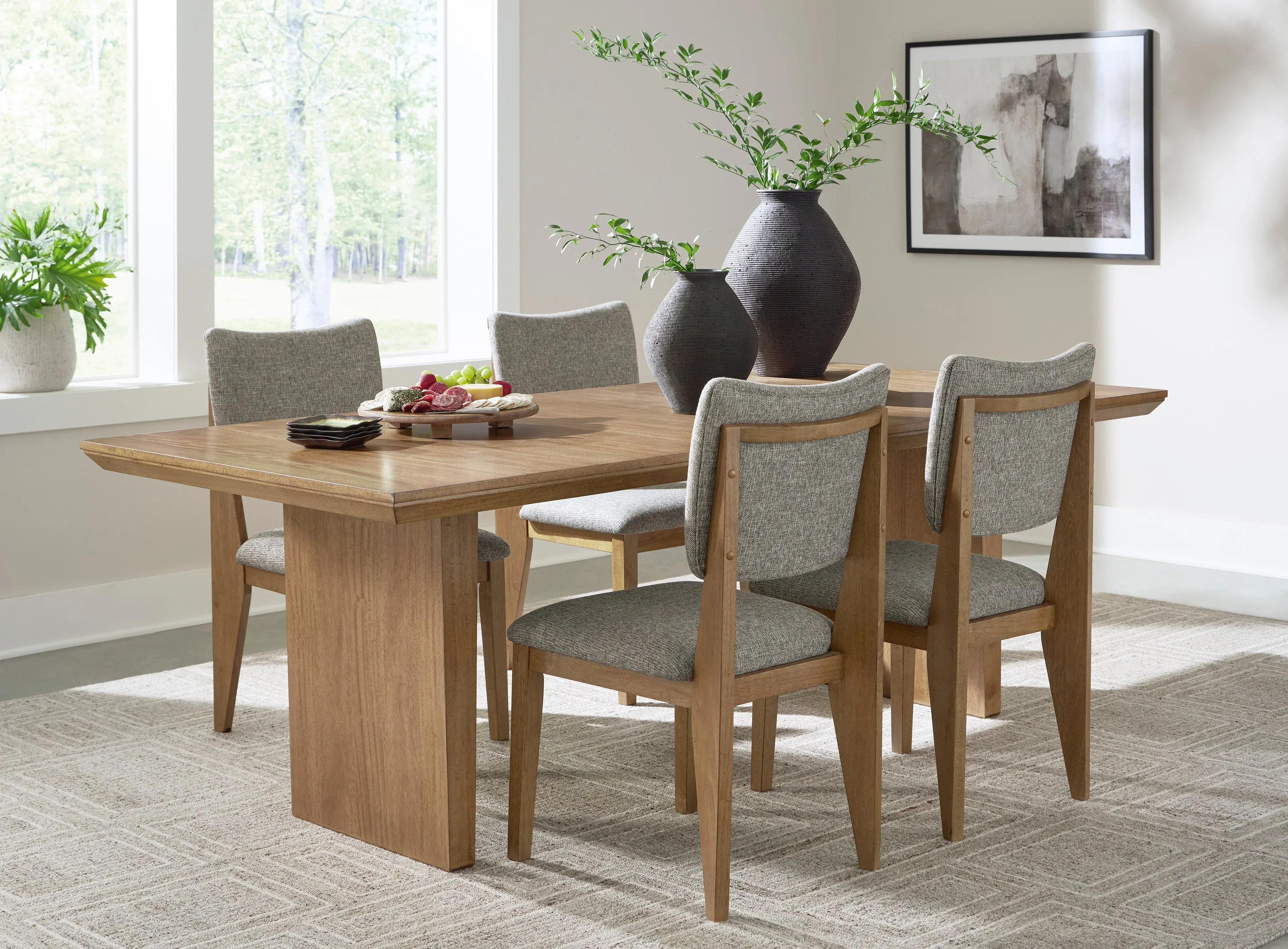Sherry Extension Table & 4 Side Chairs