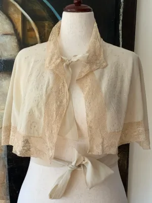 Silk Cape Bed Jacket - 30s - 30B