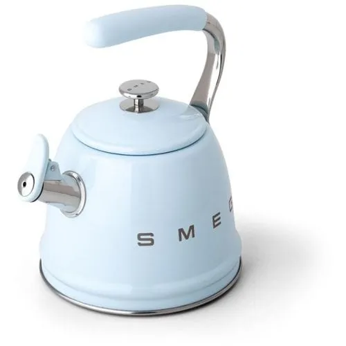 Smeg Whistling Kettle, 2.3 Litre Pastel Blue CKLW2001PB