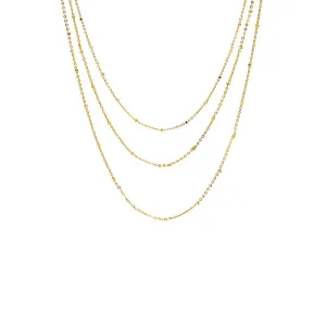 Solid Ball Chain Necklace Combo Set