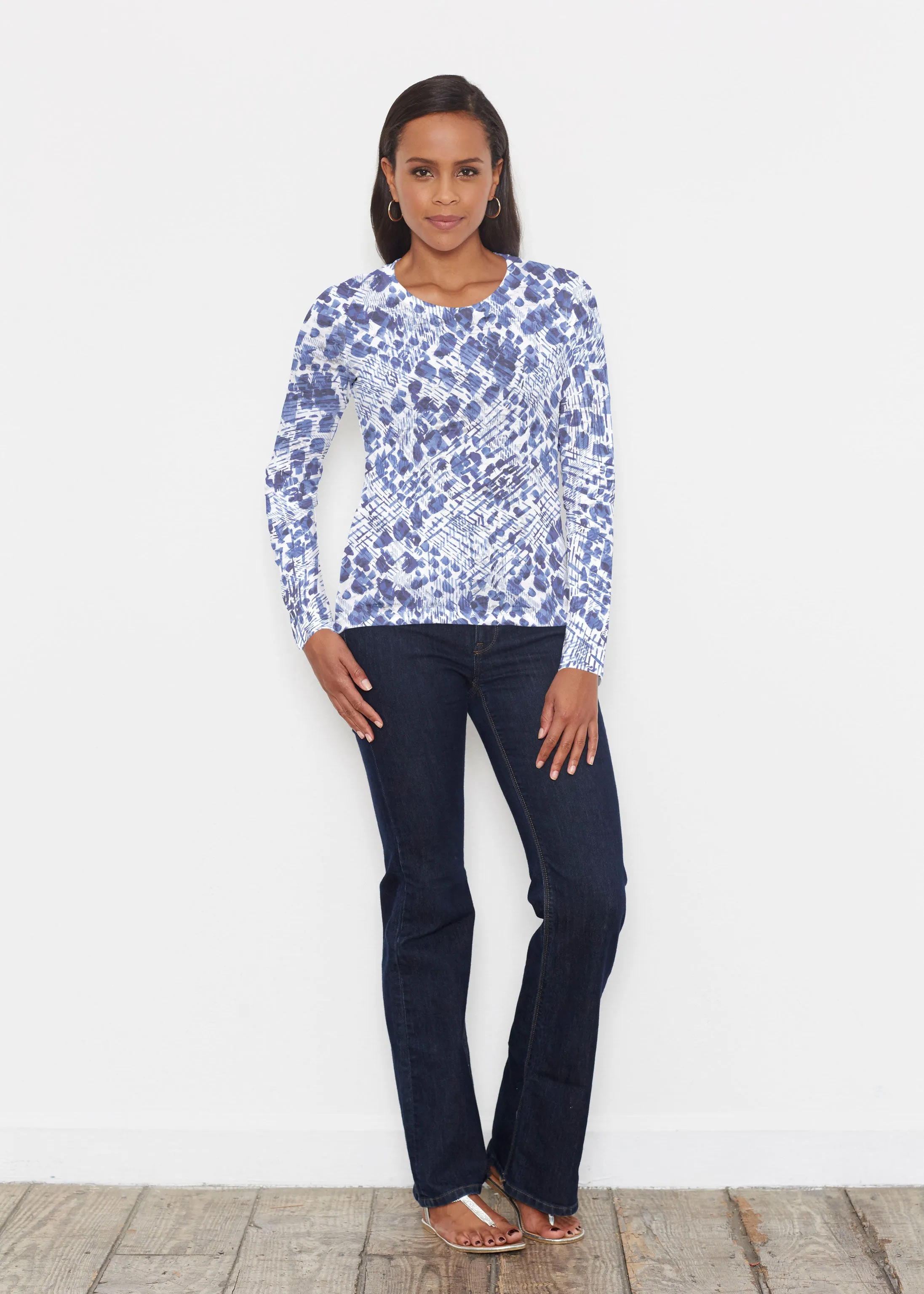 Sophia (8056) ~ Signature Long Sleeve Crew Shirt