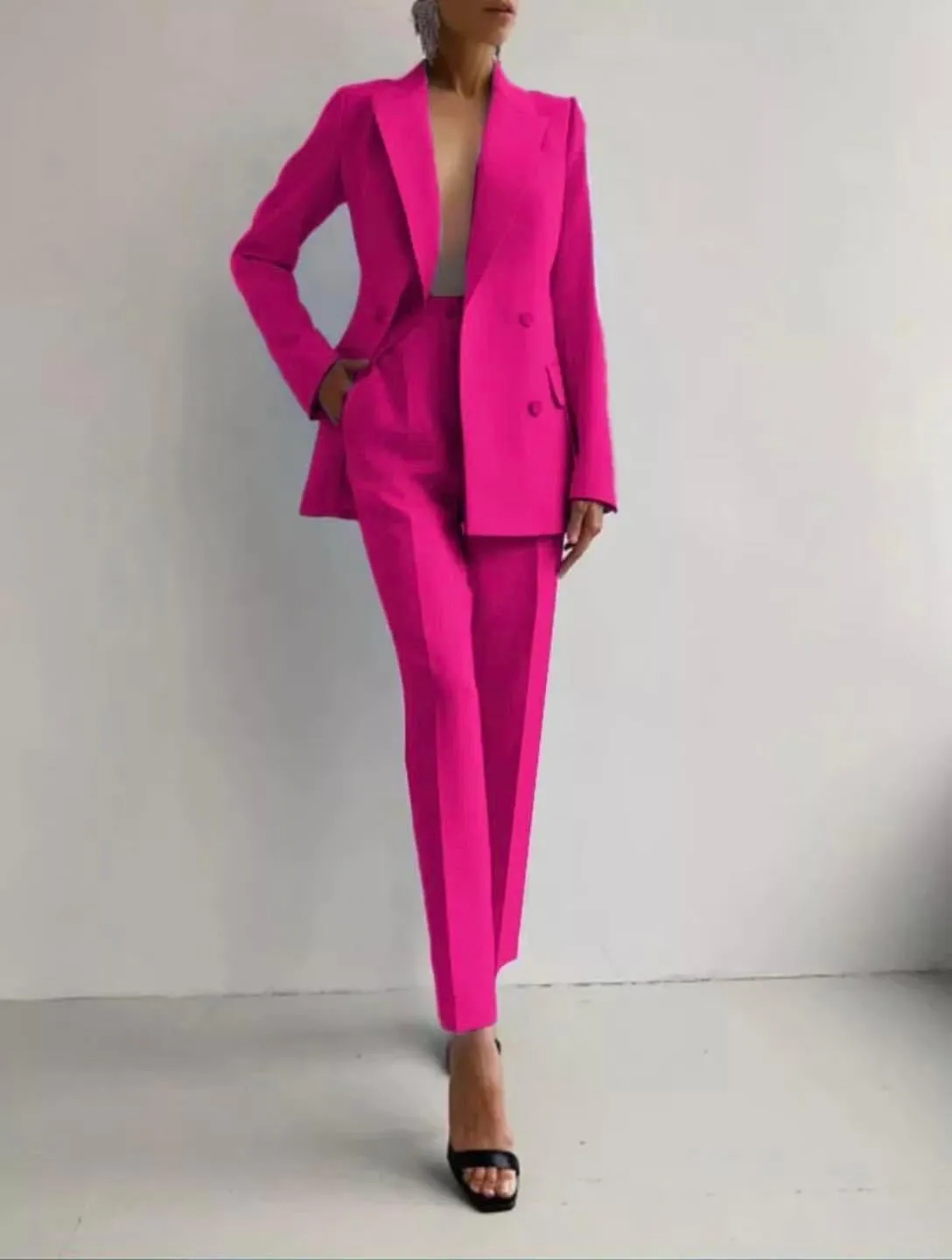 Sophia | Tailored Cigarette Pantsuit