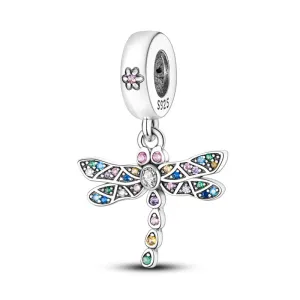 Sparkling Dragonfly Dangle Charm