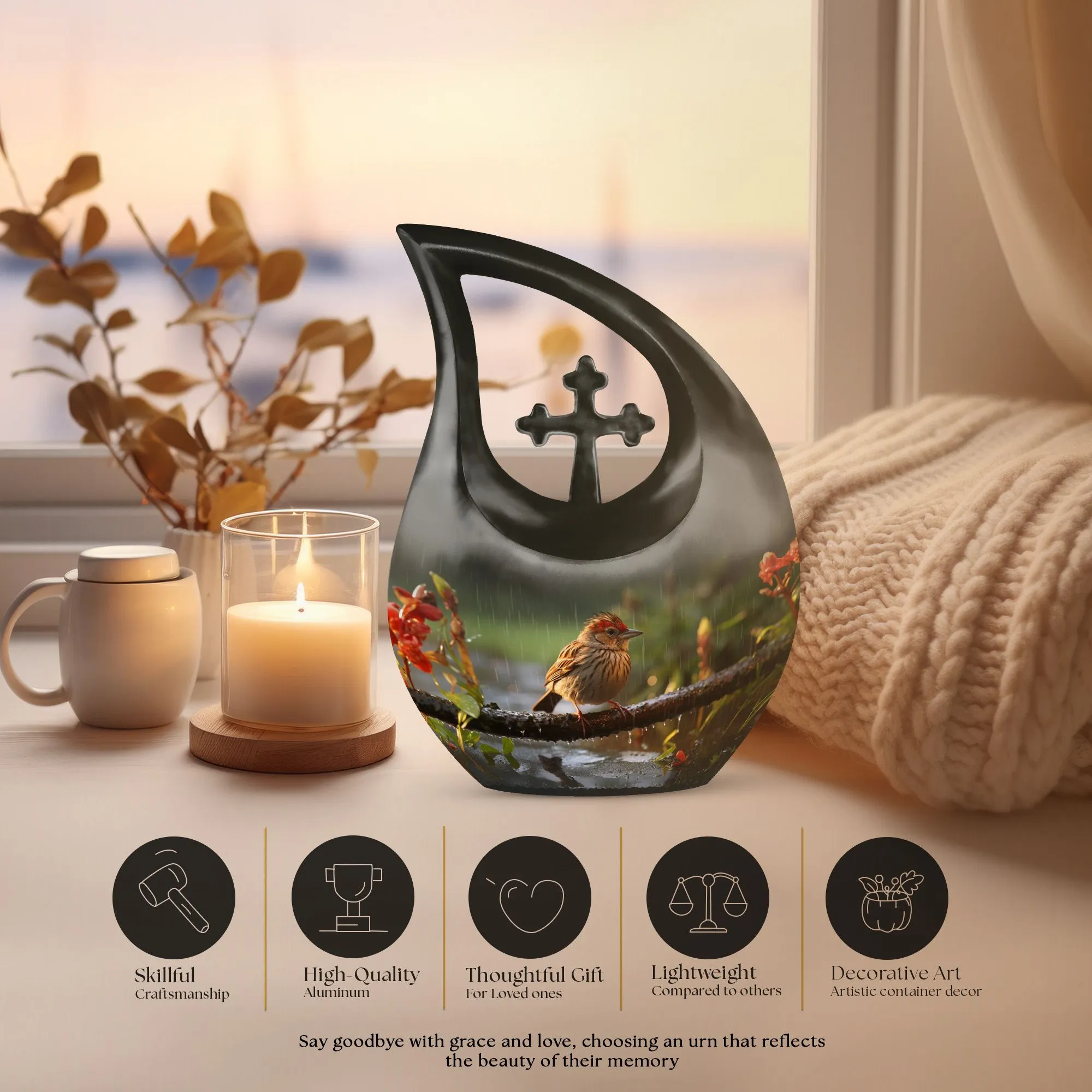 Sparrow Urn Distinctive Memorial Vaults for Remembrance Urn