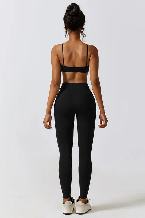 Sports Bra and Leggings Set