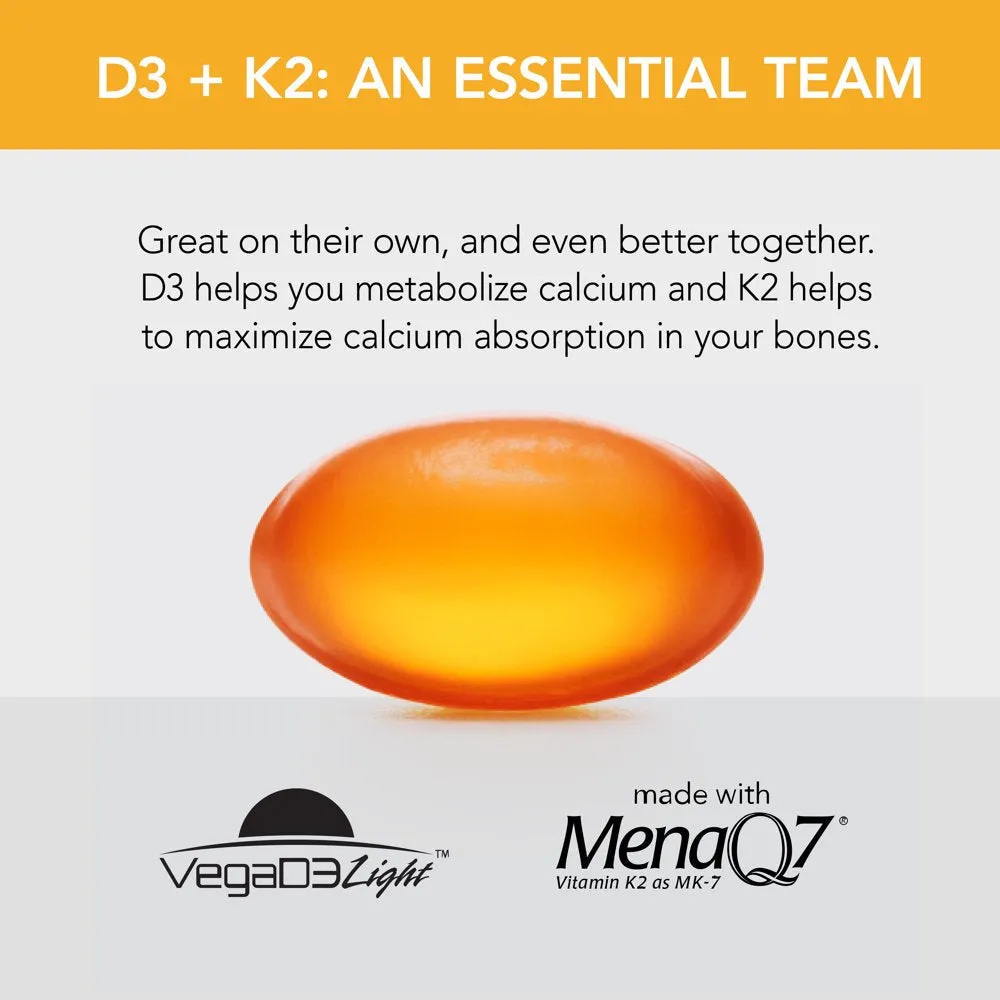 Sports Research Vegan Vitamin D3   K2, 5000Iu D3, 100Mcg K2 (30Ct)
