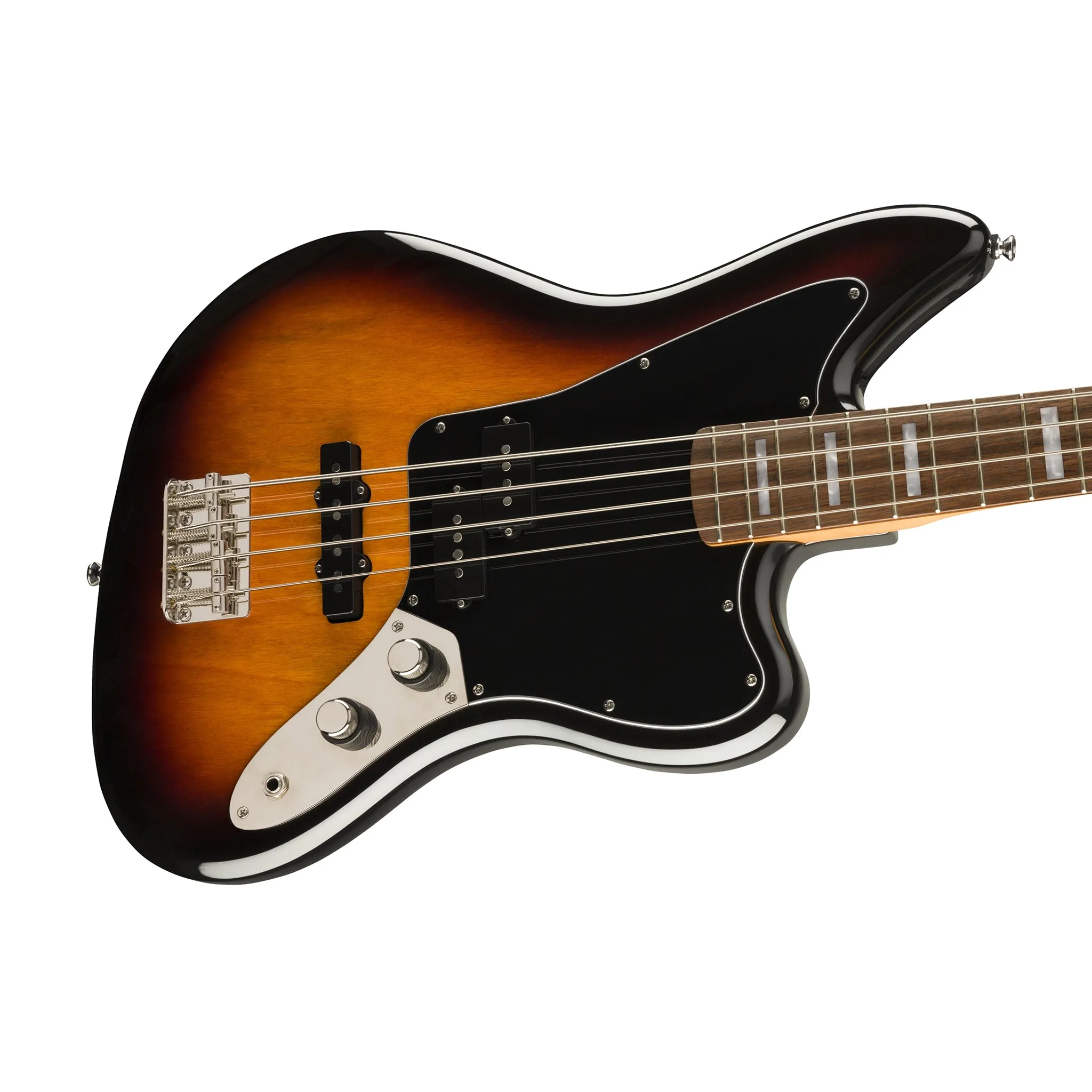 Squier Classic Vibe Jaguar Bass Guitar, Laurel FB, 3-Tone Sunburst