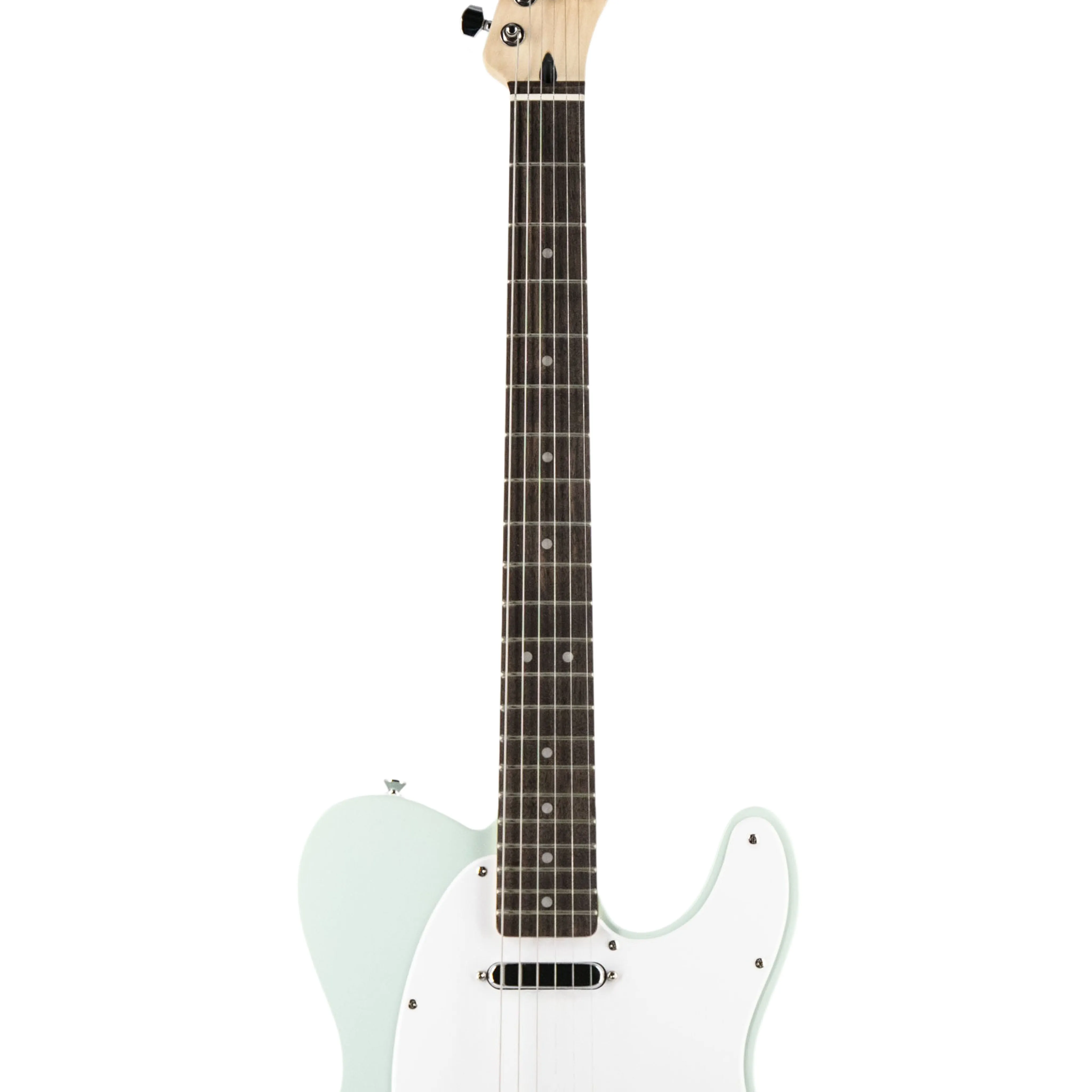 Squier FSR Sonic Telecaster Electric Guitar w/White Pickguard, Laurel FB, Surf Green
