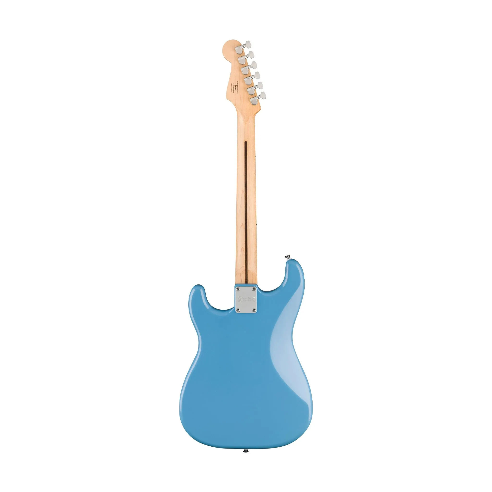 Squier Limited Edition Sonic Stratocaster HT H Electric Guitar w/White Pickguard, Maple FB, California Blue