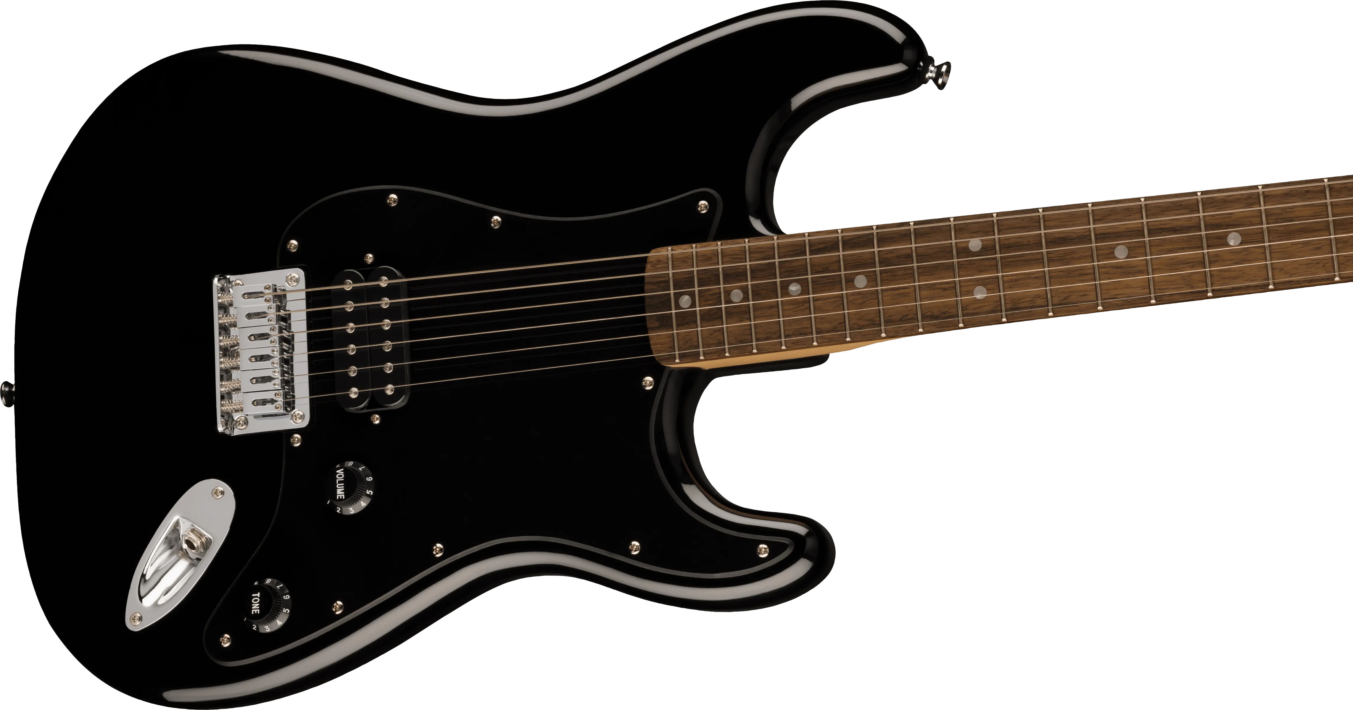 Squier Sonic Stratocaster HT H, Laurel Fingerboard, Black Pickguard, Black