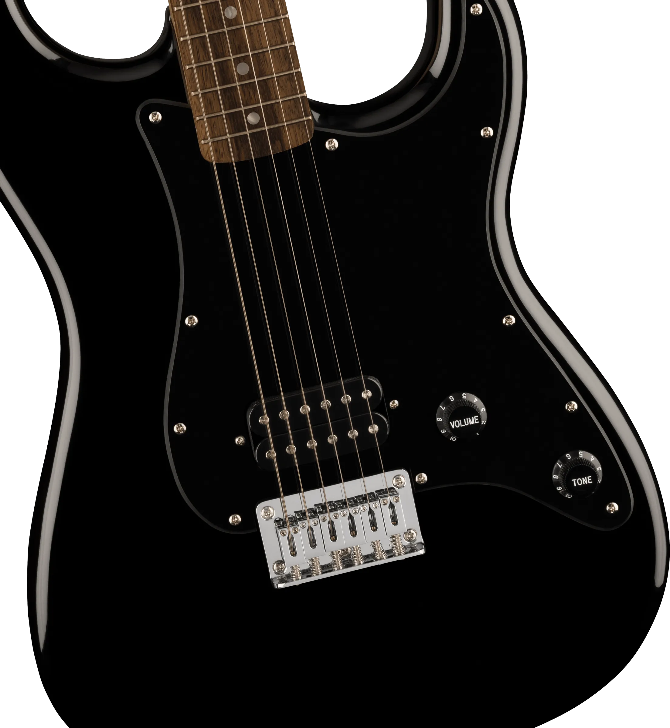 Squier Sonic Stratocaster HT H, Laurel Fingerboard, Black Pickguard, Black