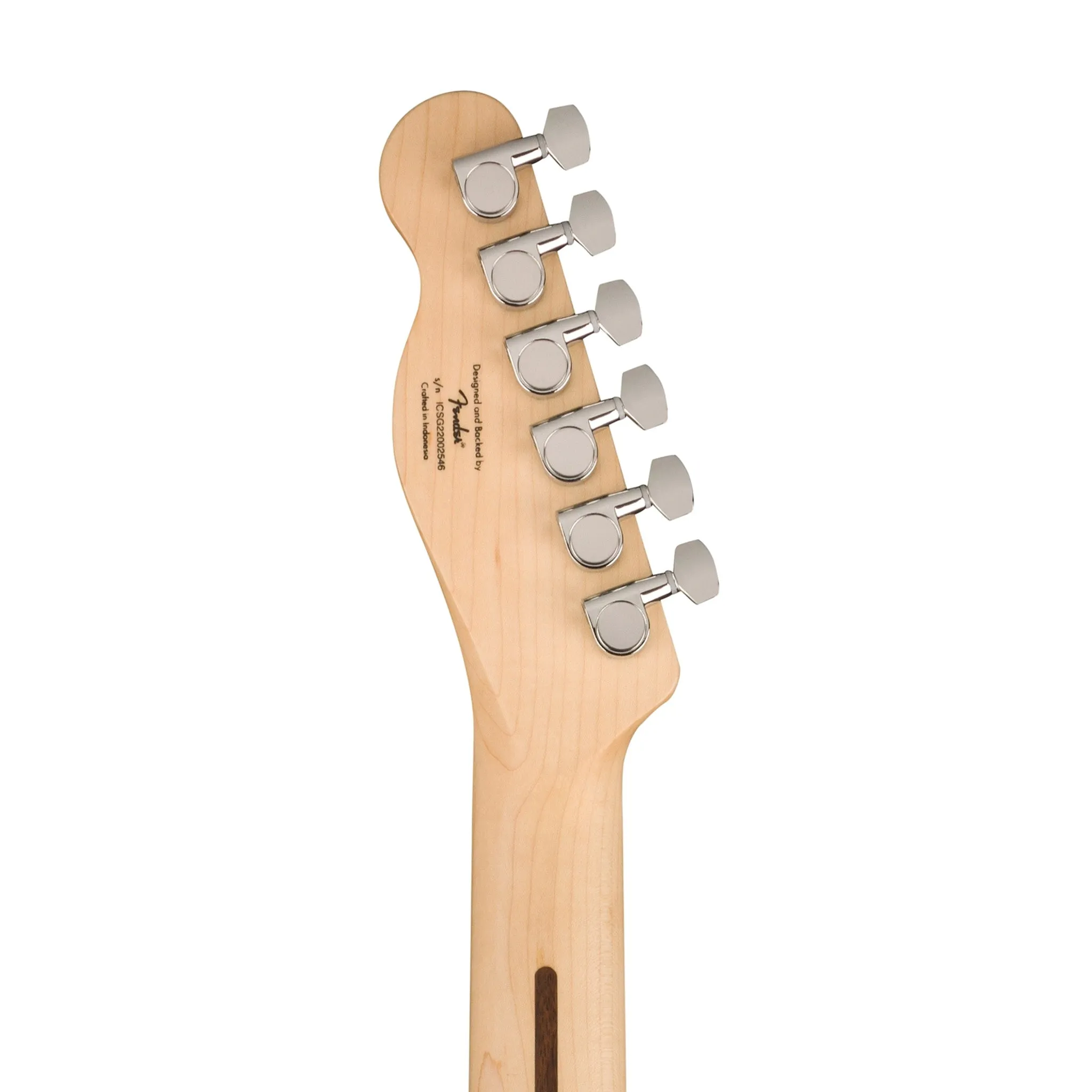 Squier Sonic Telecaster Electric Guitar w/White Pickguard, Maple FB, Black