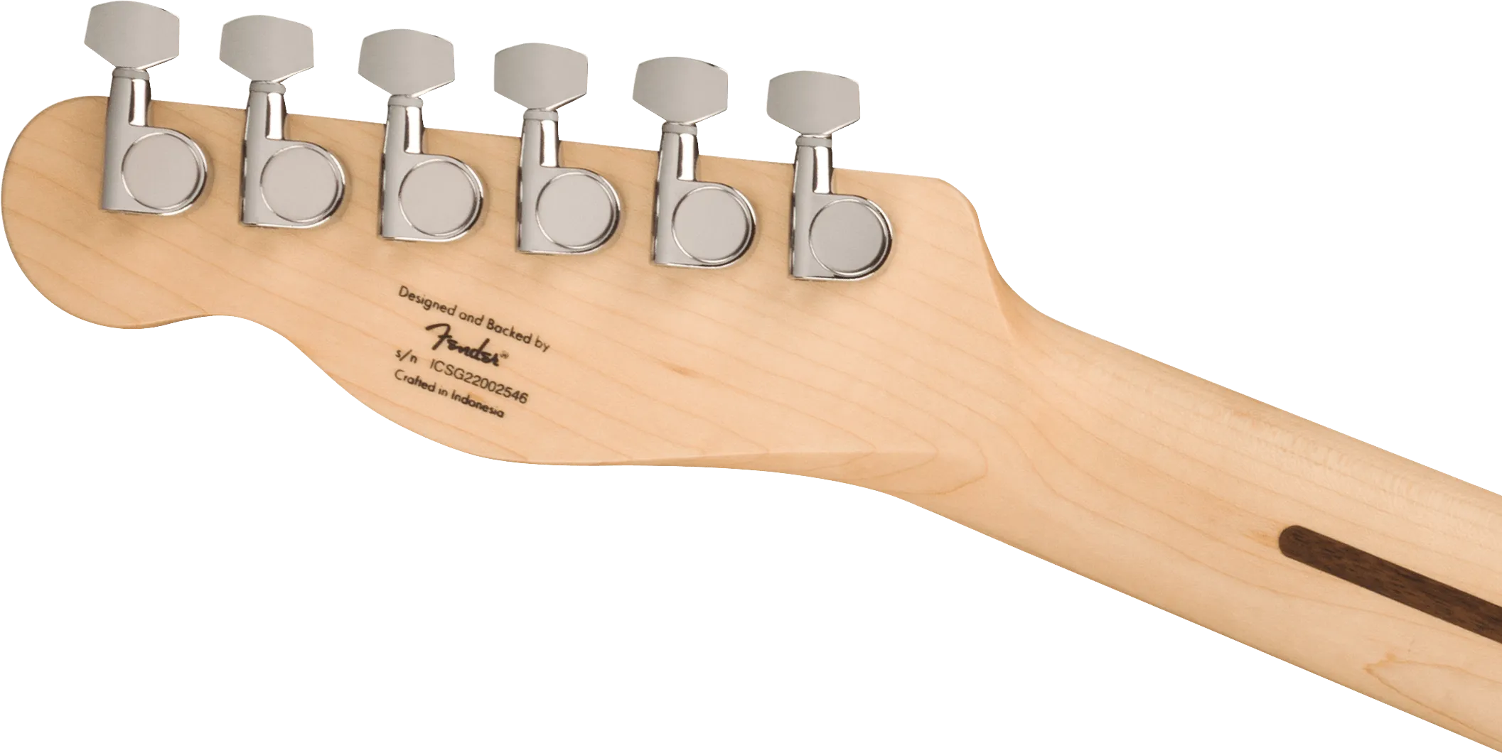 Squier Sonic Telecaster, Maple Fingerboard, White Pickguard, Black