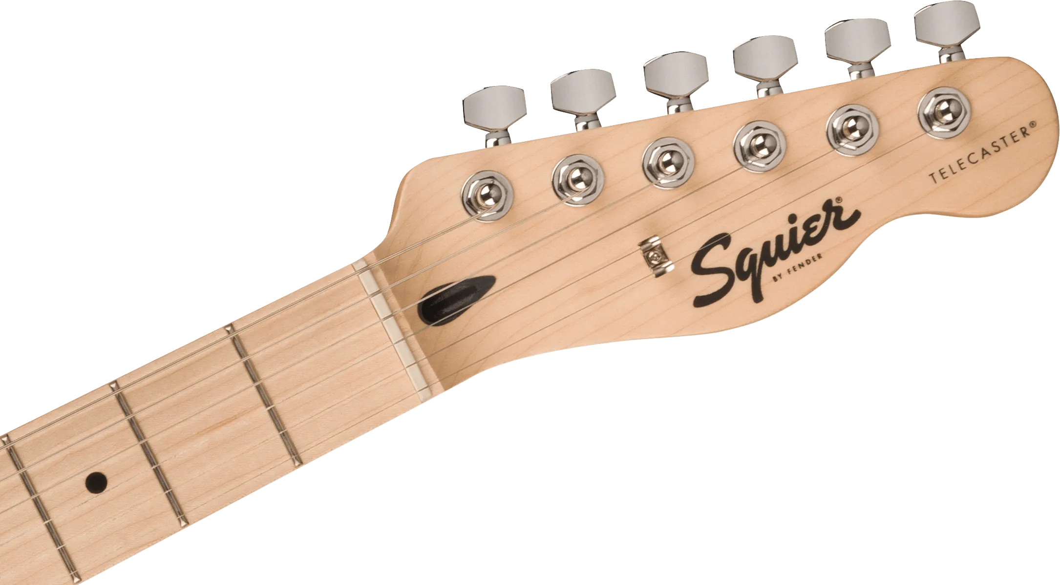 Squier Sonic Telecaster, Maple Fingerboard, White Pickguard, Black