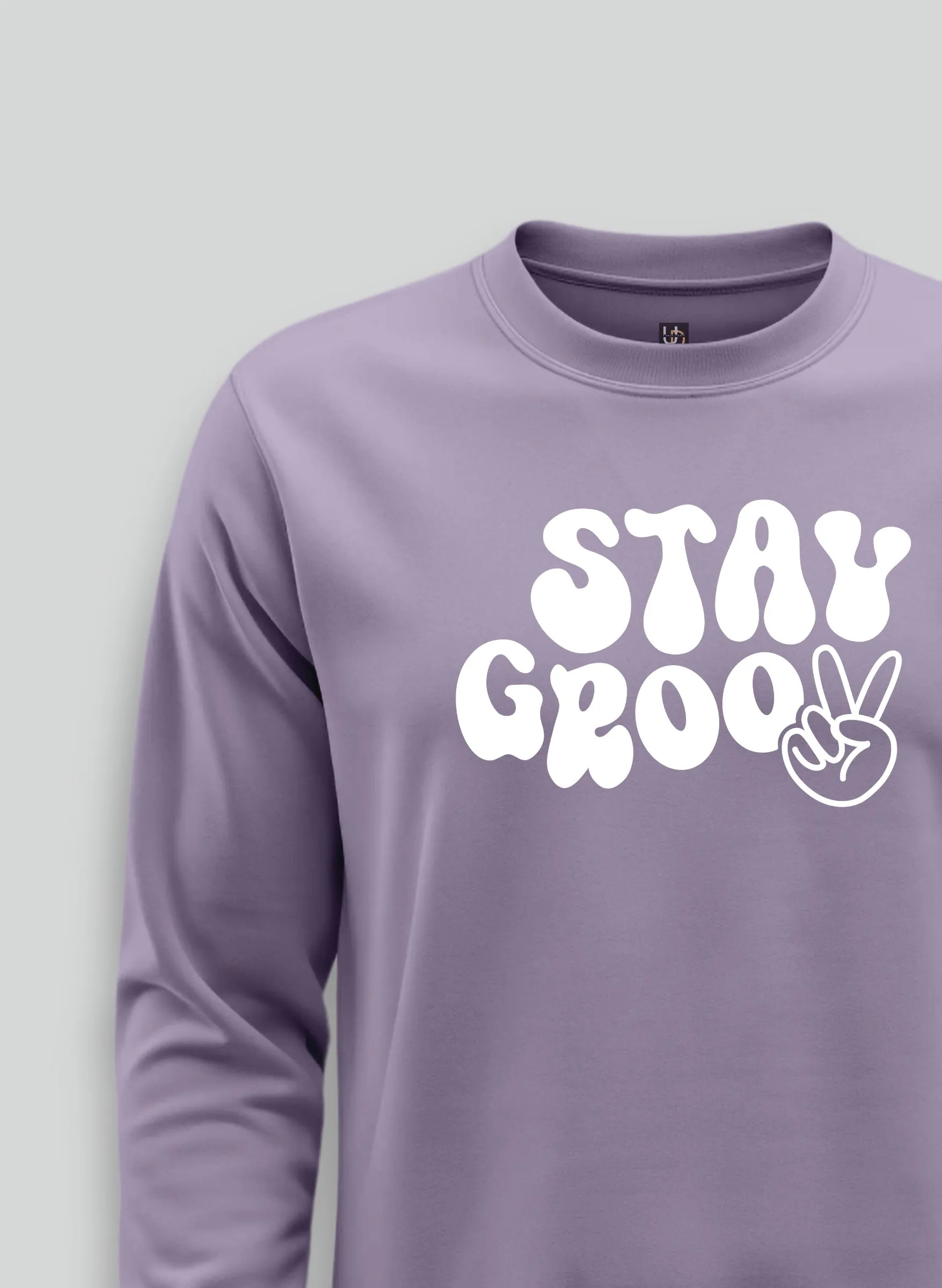 Stay Groovy Lavender Sweatshirt