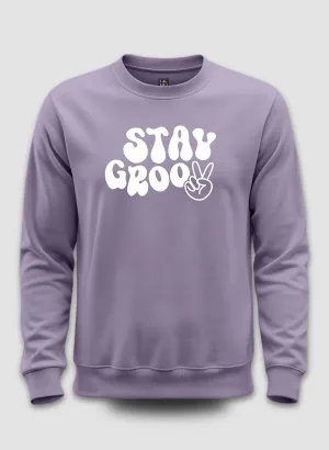 Stay Groovy Lavender Sweatshirt