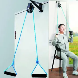 Steel Shoulder Arm Pulley System - Over Door Rehab Exerciser for Home Physical Therapy