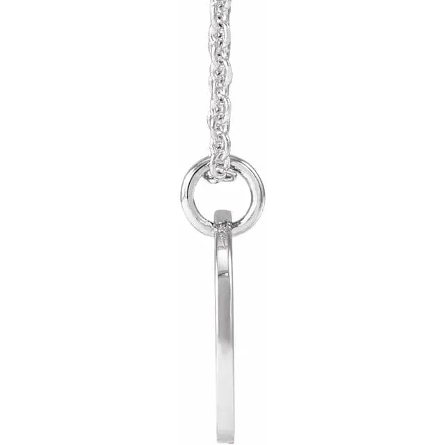 Sterling Silver Personalized Script Initial Pendant - Special Order