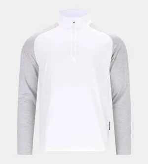 STRETCH MARL MIDLAYER - WHITE