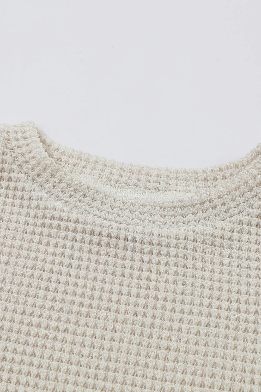 Sunflower Sleeve Waffle Top