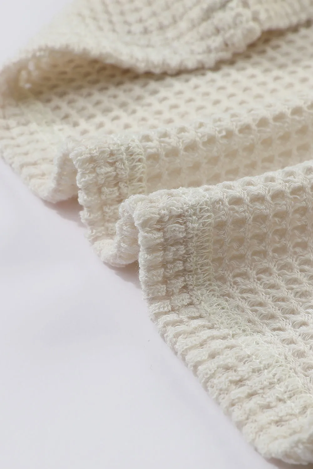 Sunflower Sleeve Waffle Top
