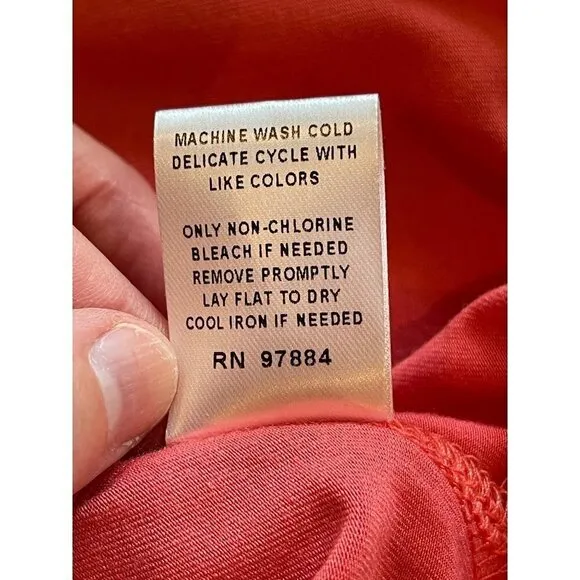 Tart Collections Pink Coral Elastic Waist Wrap Tie Front Cody Shorts Size S