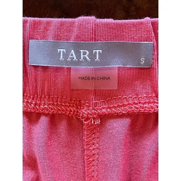 Tart Collections Pink Coral Elastic Waist Wrap Tie Front Cody Shorts Size S
