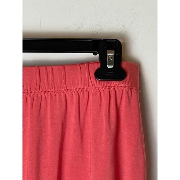 Tart Collections Pink Coral Elastic Waist Wrap Tie Front Cody Shorts Size S