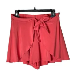 Tart Collections Pink Coral Elastic Waist Wrap Tie Front Cody Shorts Size S