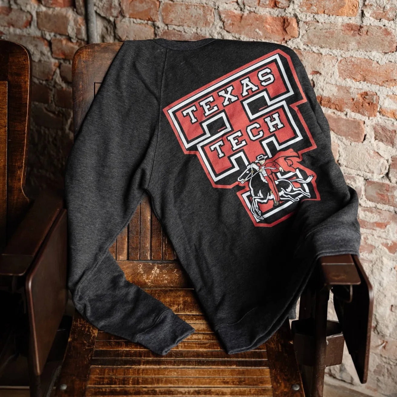 Texas Tech Masked Rider Double "T" Crewneck