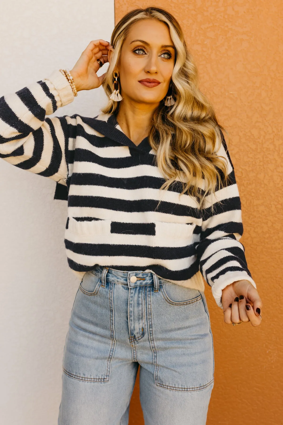 The Carlee Sailor Collar Sweater
