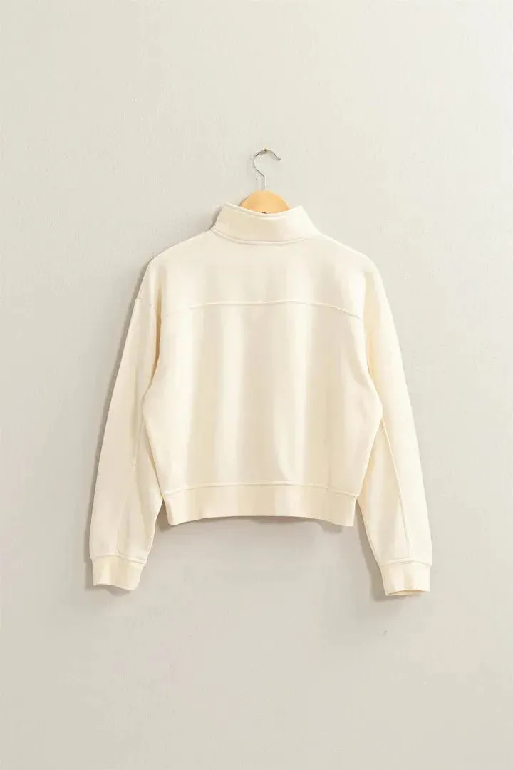 The Cozy Half Zip Pullover Sweatshirt
