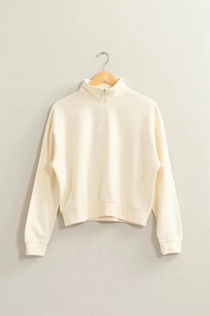 The Cozy Half Zip Pullover Sweatshirt