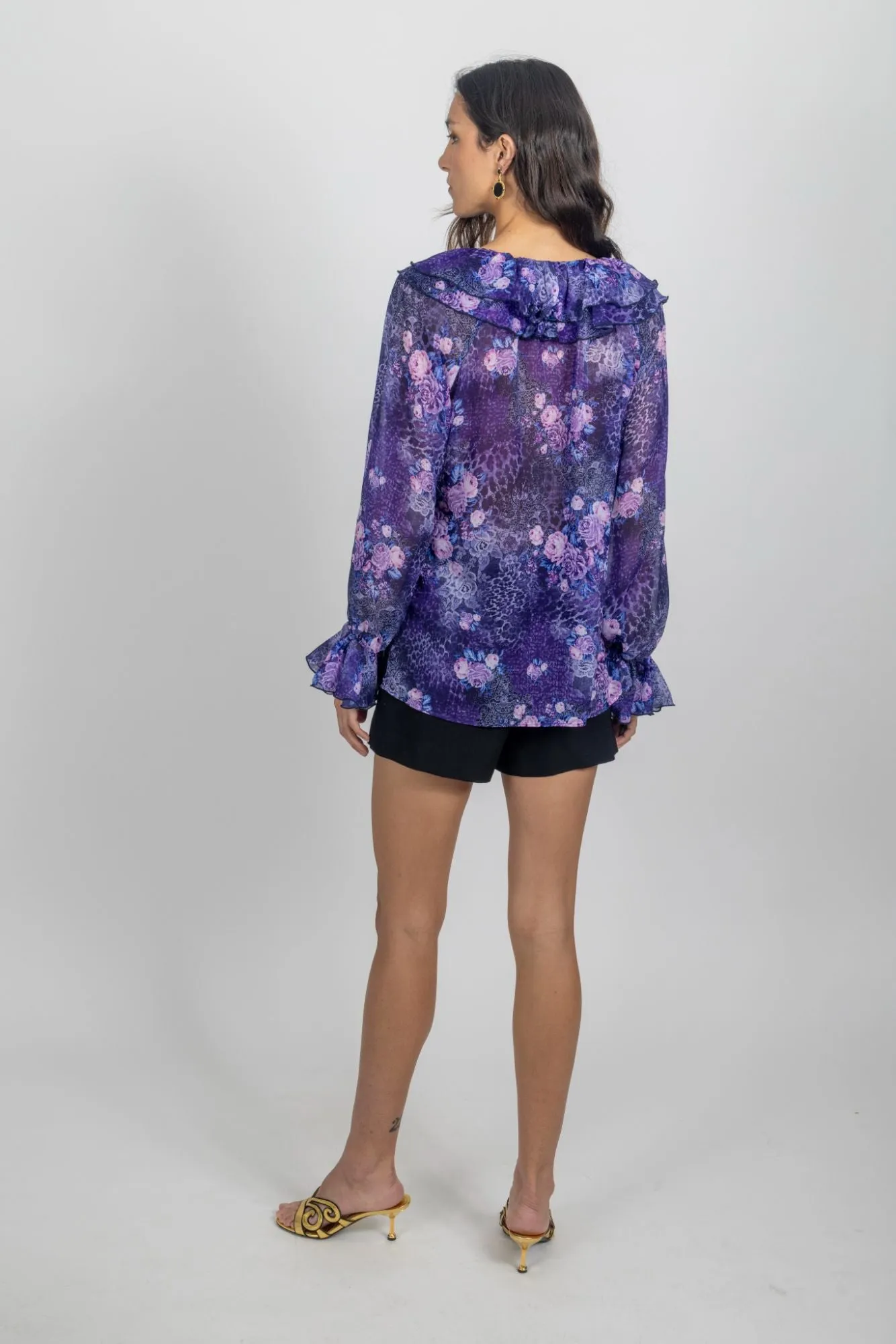 The Madrid Top - Purple Lace