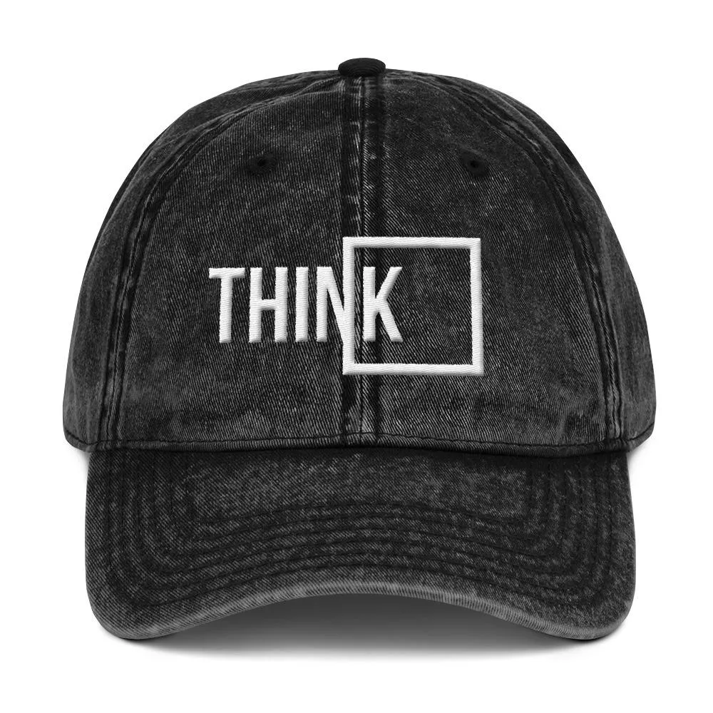 Think Outside the Box Vintage Dad Hat