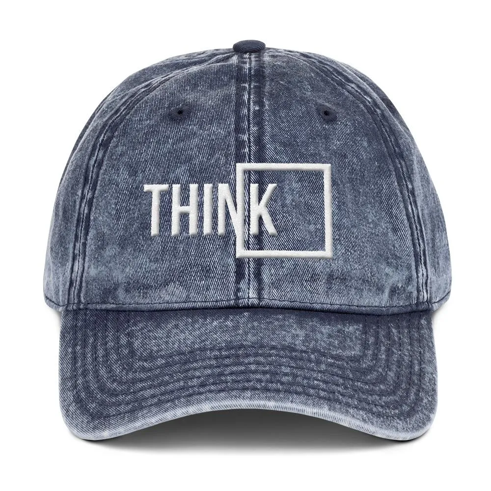 Think Outside the Box Vintage Dad Hat