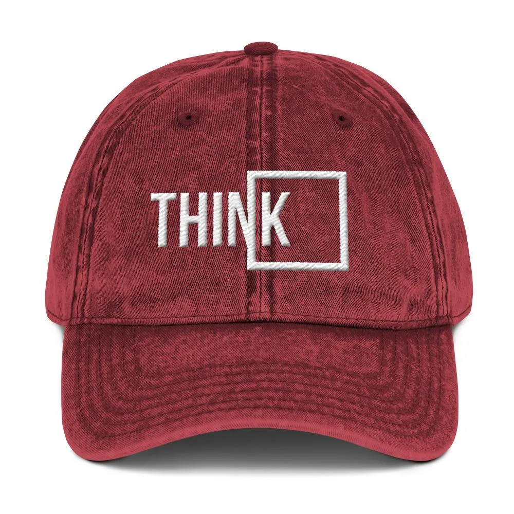 Think Outside the Box Vintage Dad Hat